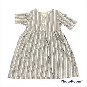 Vignette strips dress 